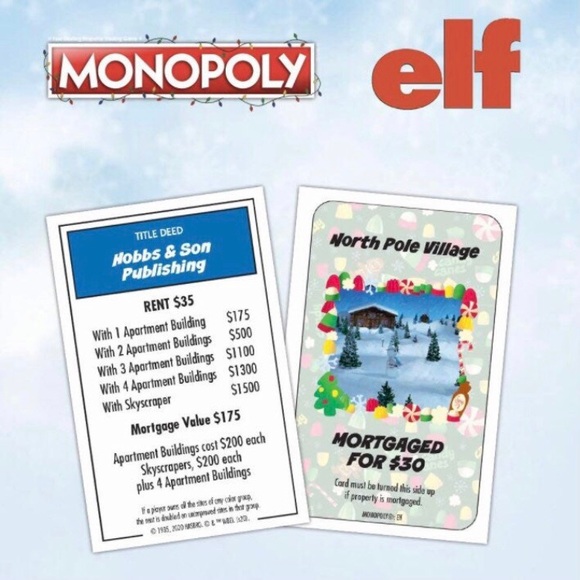 MONOPOLY ELF Board Game Collector’s Edition Will Ferrell Brand New Sealed Box - Picture 7 of 11